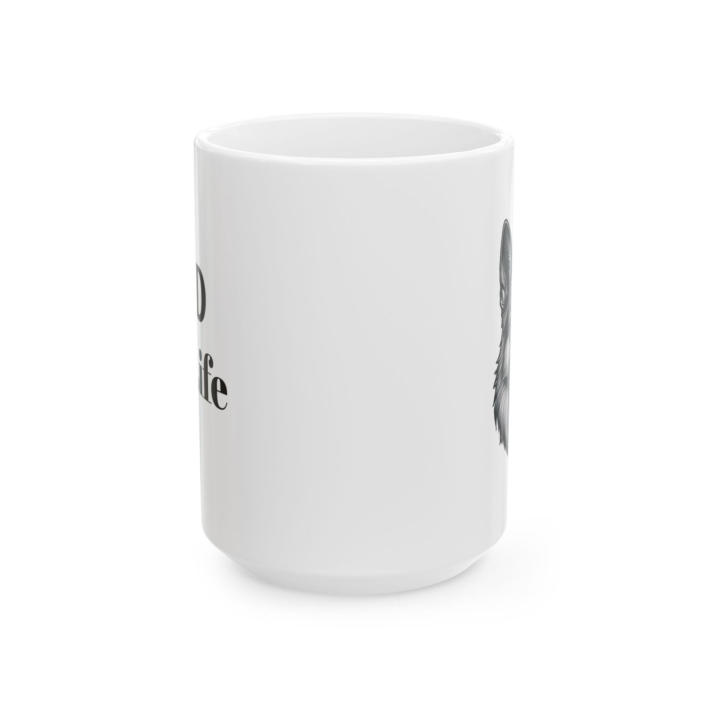 German Shepherd Ceramic Mug - 15oz - Perfect Gift for GSD Lovers