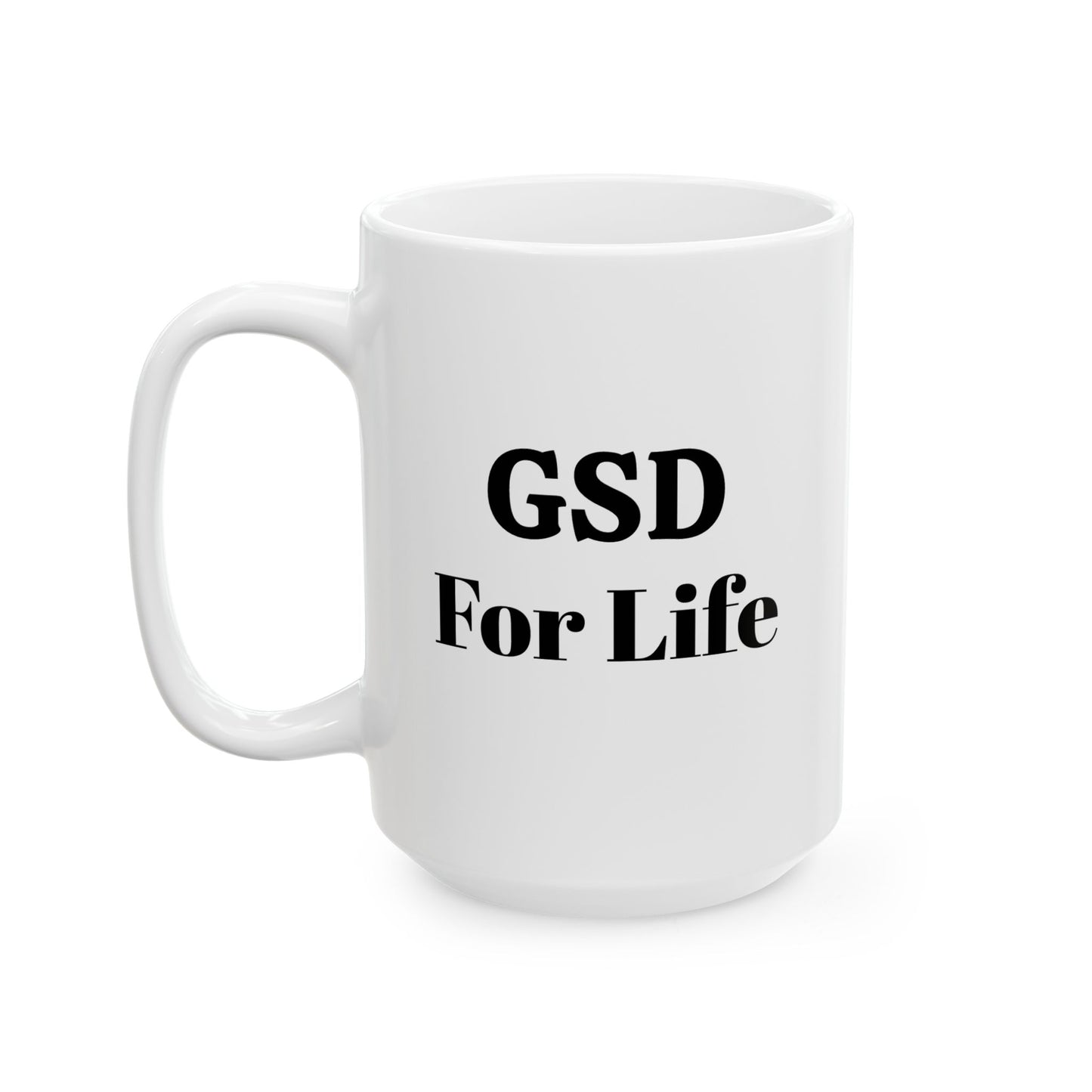 German Shepherd Ceramic Mug - 15oz - Perfect Gift for GSD Lovers