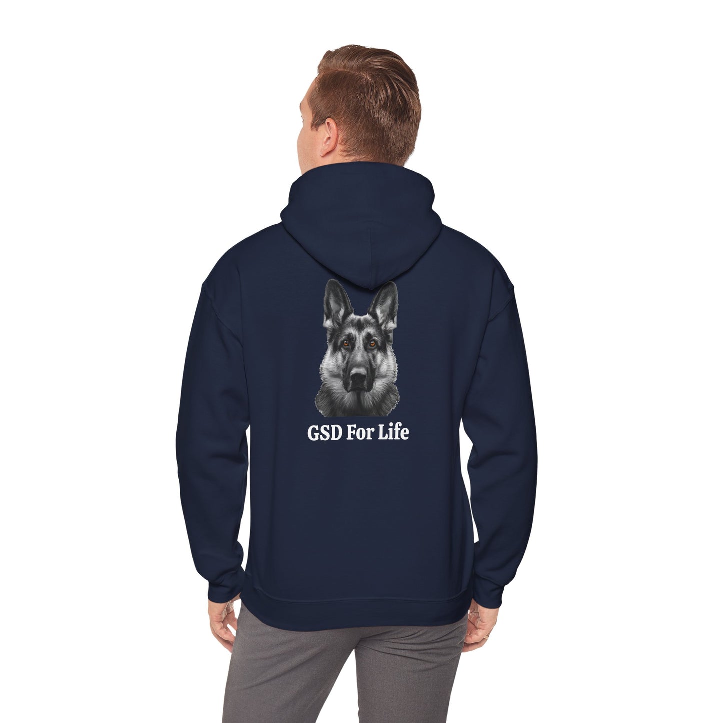 GSD For Life Unisex Heavy Blend™ Hooded Sweatshirt - Cozy German Shepherd Lover Hoodie