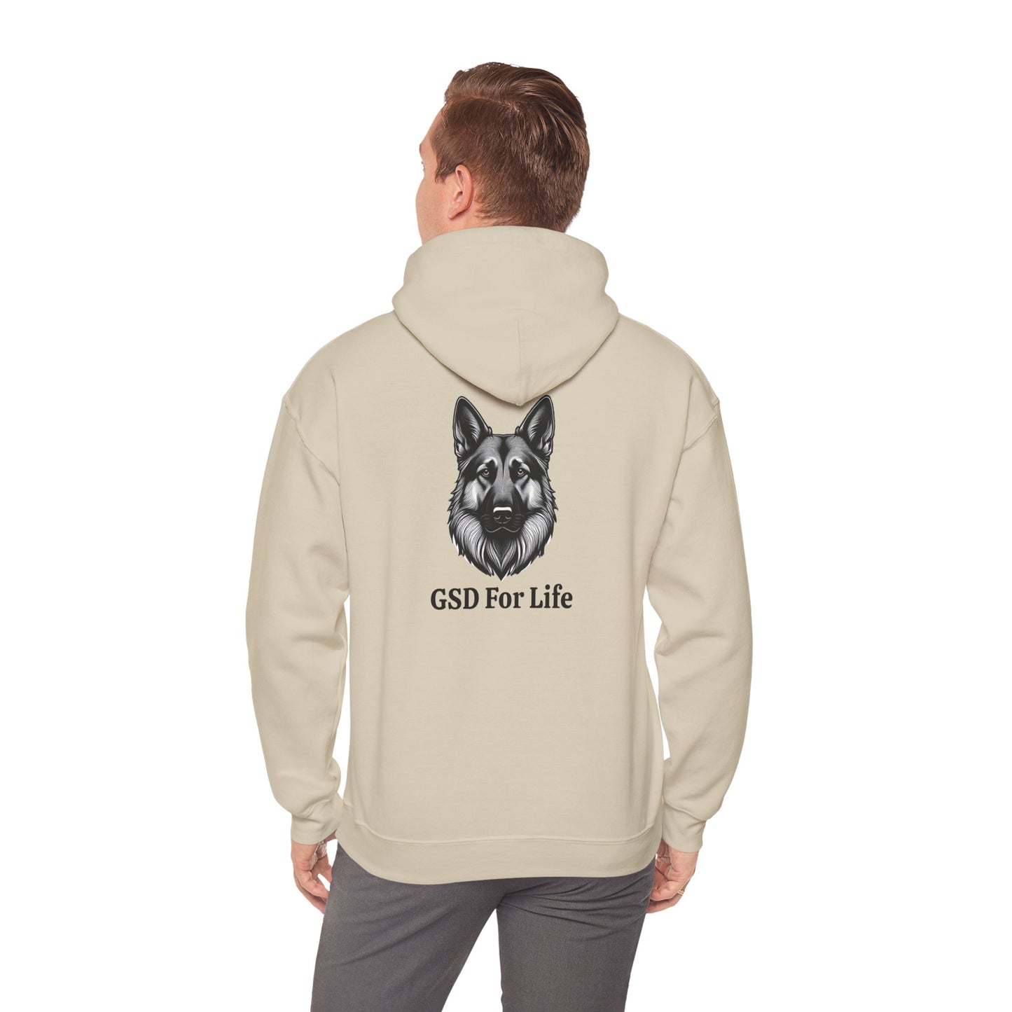 GSD For Life Unisex Heavy Blend™ Hooded Sweatshirt - Cozy German Shepherd Lover Hoodie