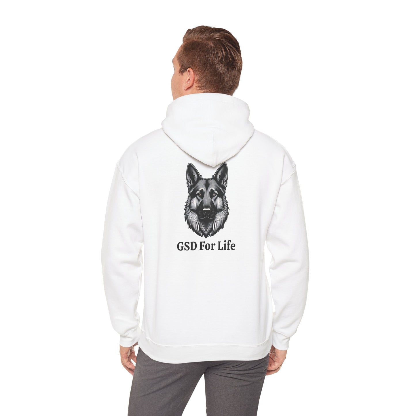 GSD For Life Unisex Heavy Blend™ Hooded Sweatshirt - Cozy German Shepherd Lover Hoodie