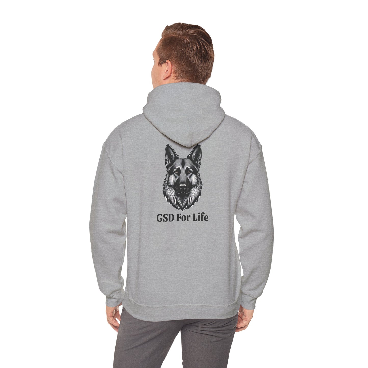 GSD For Life Unisex Heavy Blend™ Hooded Sweatshirt - Cozy German Shepherd Lover Hoodie