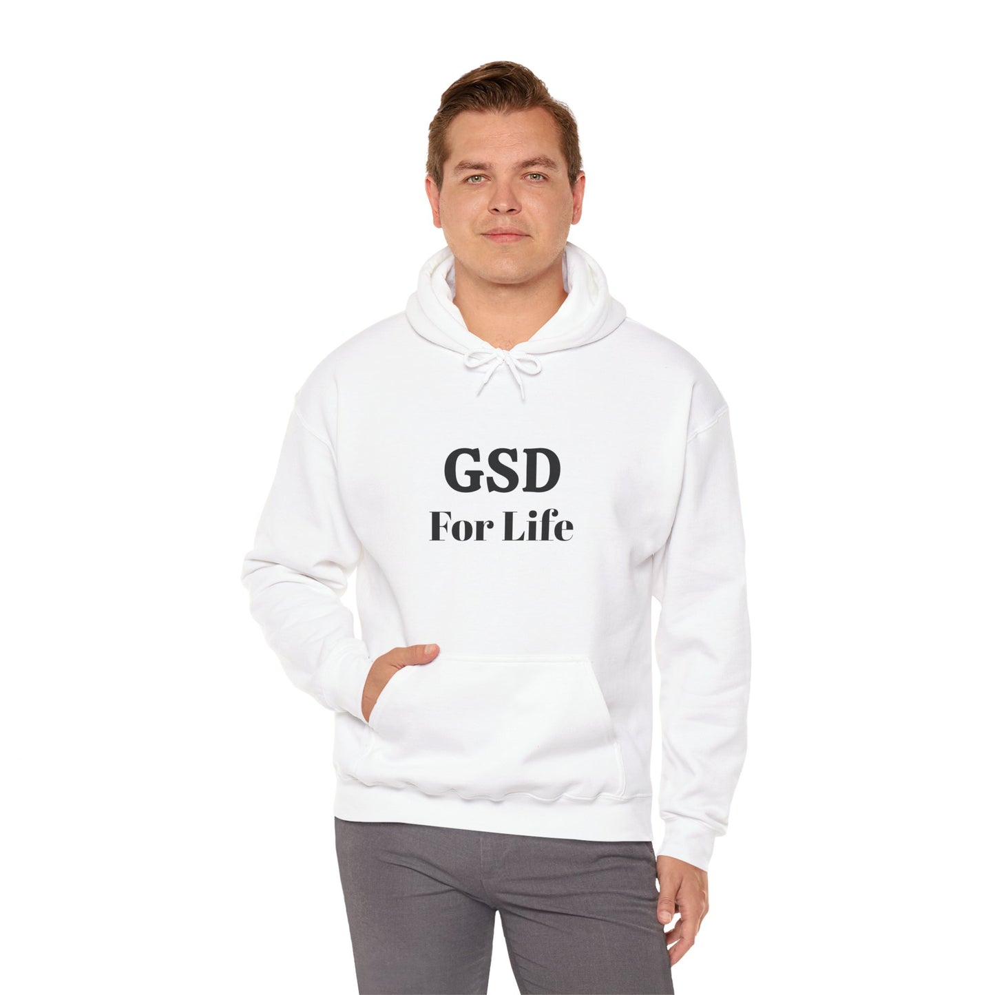 GSD For Life Unisex Heavy Blend™ Hooded Sweatshirt - Cozy German Shepherd Lover Hoodie