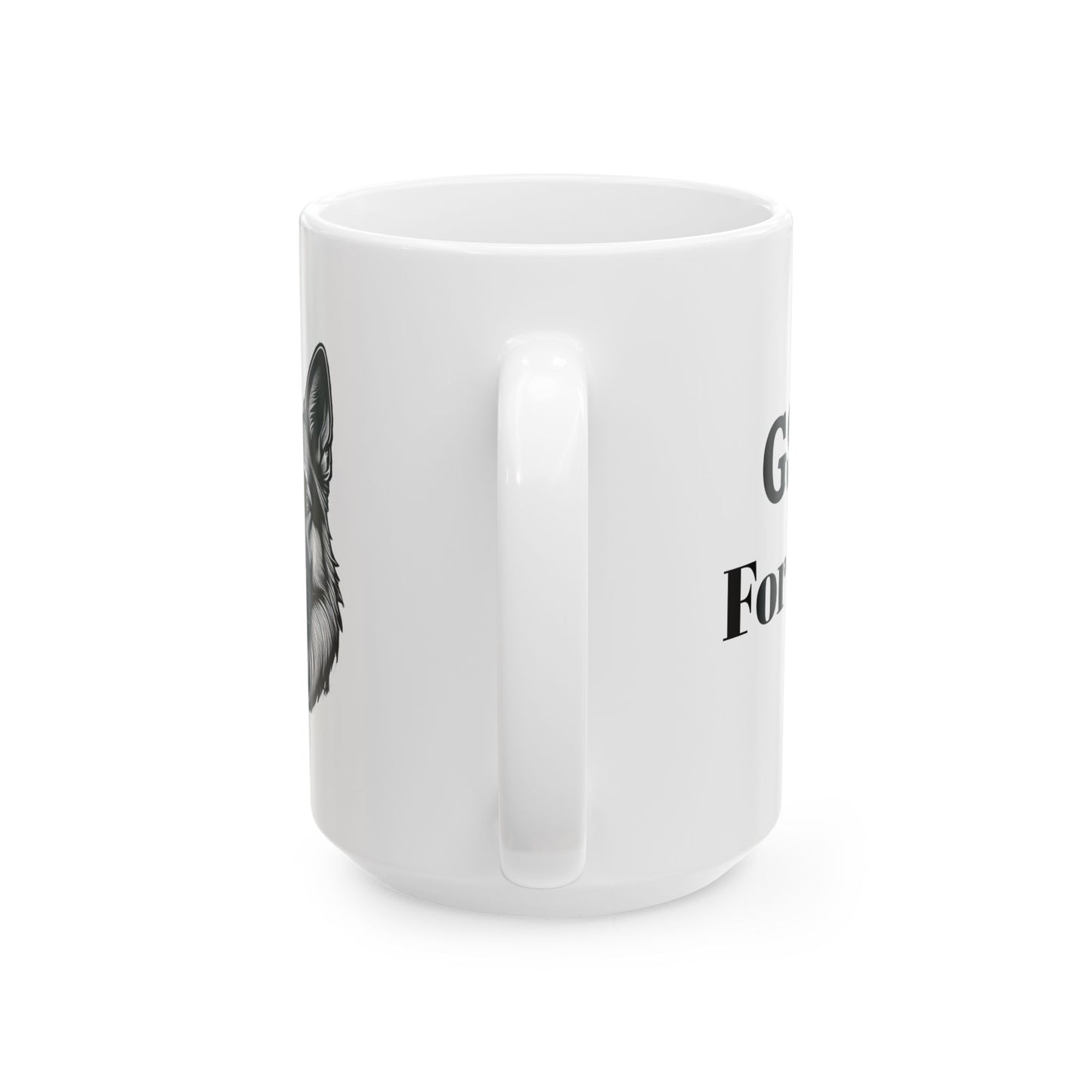 German Shepherd Ceramic Mug - 15oz - Perfect Gift for GSD Lovers