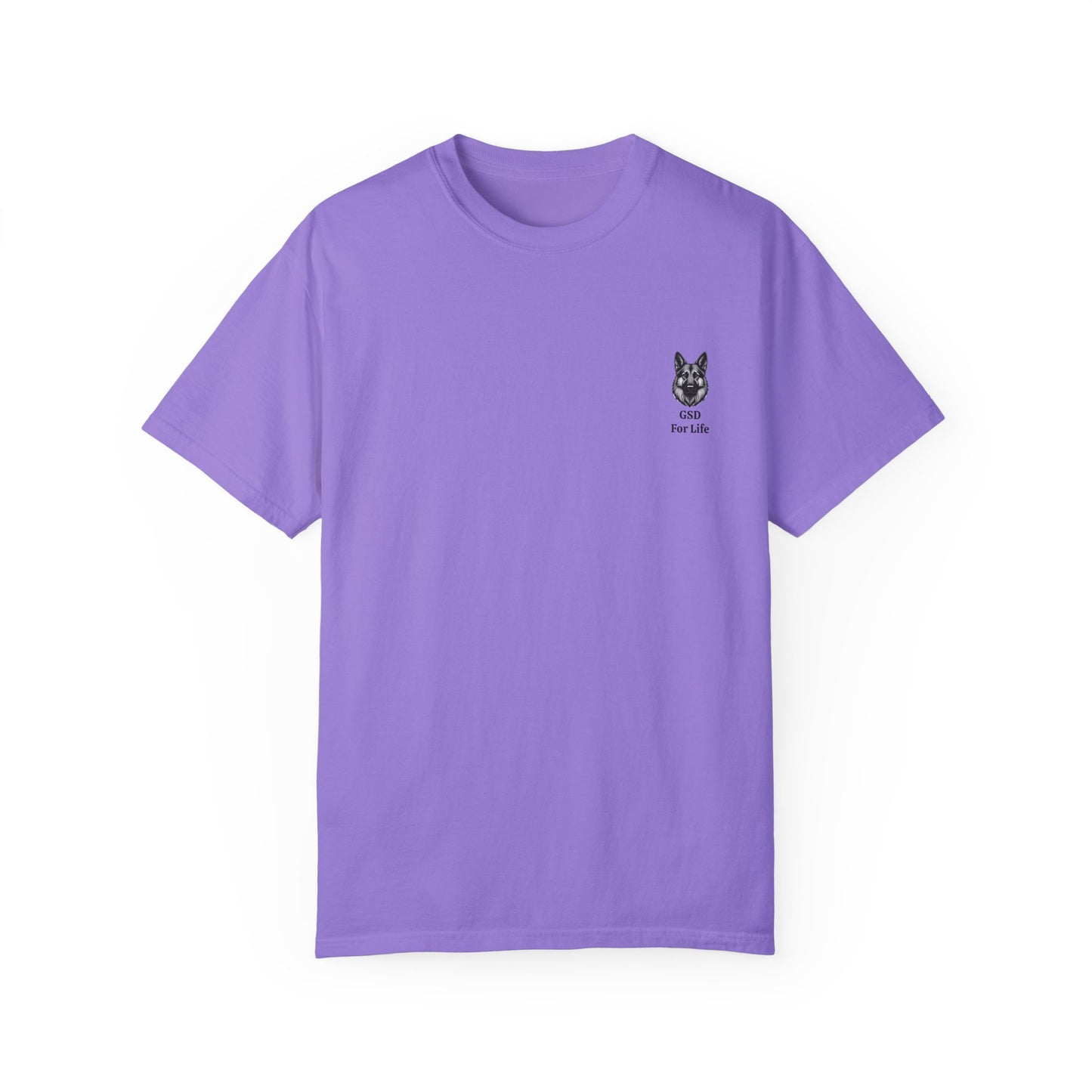 GSD For Life Unisex Garment-Dyed T-Shirt - German Shepherd Artwork